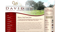 Desktop Screenshot of davidfuneralhome.org