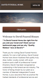 Mobile Screenshot of davidfuneralhome.org
